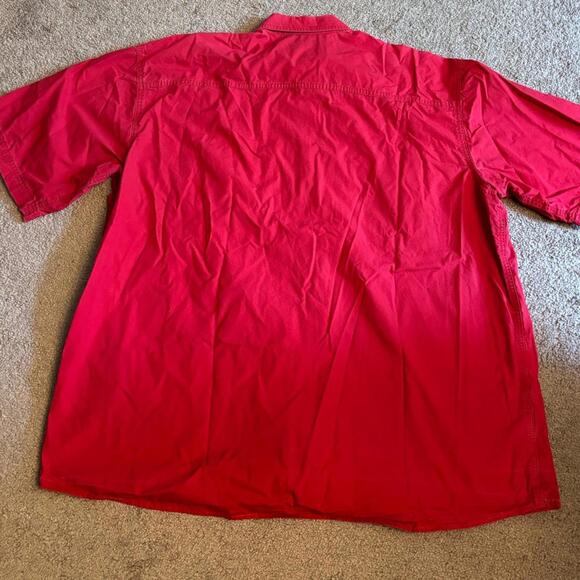 Eddie Bauer short sleeve red shirt - Picture 4 of 4